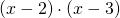 \left ( x-2 \right )\cdot (x-3)