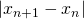 \left |x_{n+1}-x_{n}  \right |