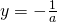 y=-\frac{1}{a}