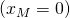 \left ( x_{M}=0 \right )