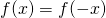 f(x)=f(-x)