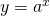 y=a^{x}