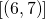 \left [ \left (6,7 \right ) \right ]