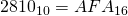 2810_{10}=AFA_{16}