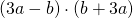 (3a-b)\cdot (b+3a)