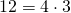 12 = 4 \cdot 3