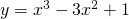 y=x^3-3x^2+1