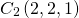 \begin{equation*} C_{2}\left ( 2,2,1 \right ) \end{equation*}